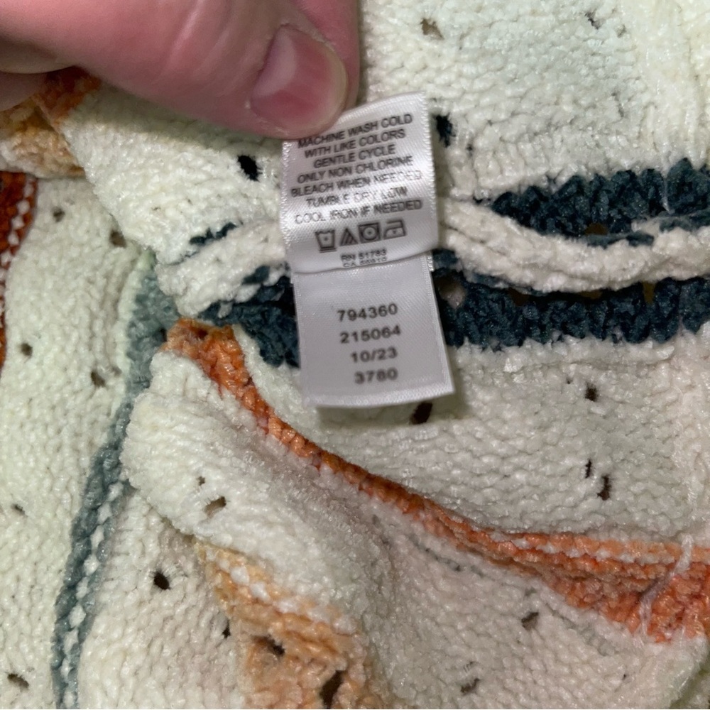 Maurice’s Plus Size Chenille Striped Dolman Sweater Women’s Size 1X Fall Colors - Picture 9 of 9